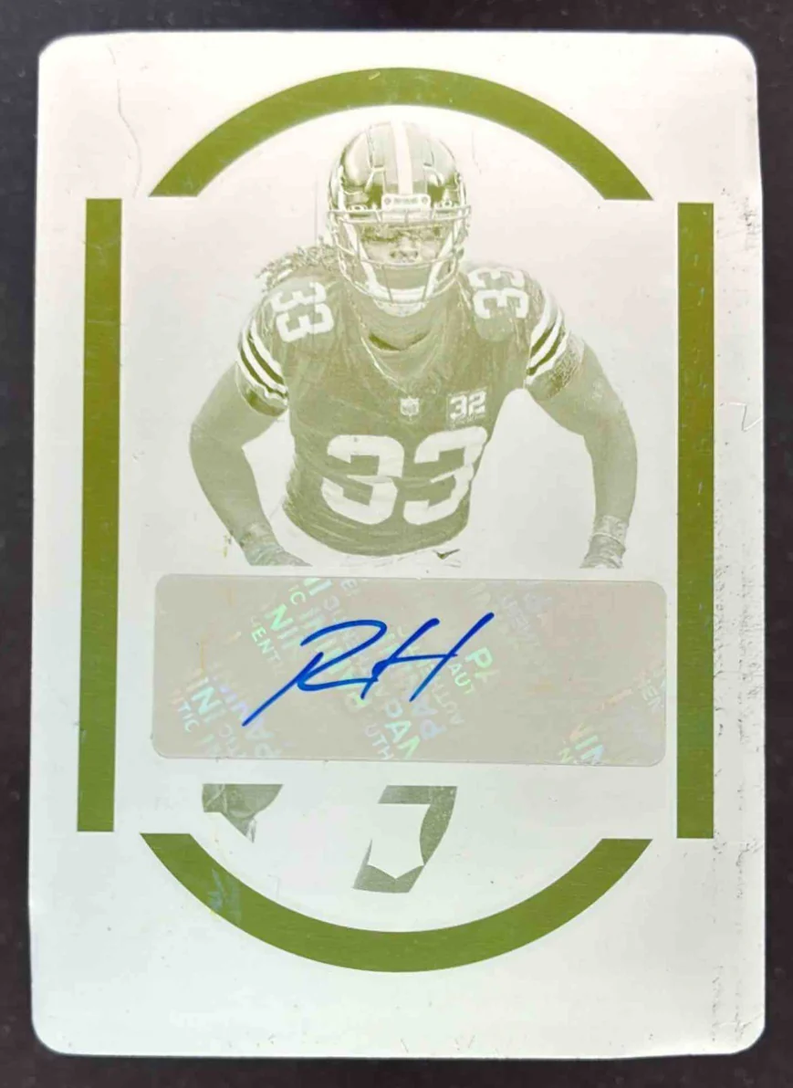 2023 National Treasures Printing Plate Yellow #150 Ronnie Hickman RC Auto 1/1