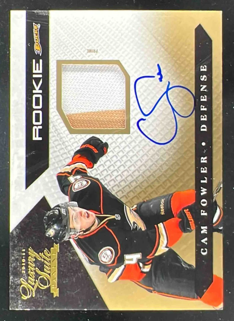 2010-11 Panini Luxury Suite Gold #126 Cam Fowler Autograph RC Auto /10