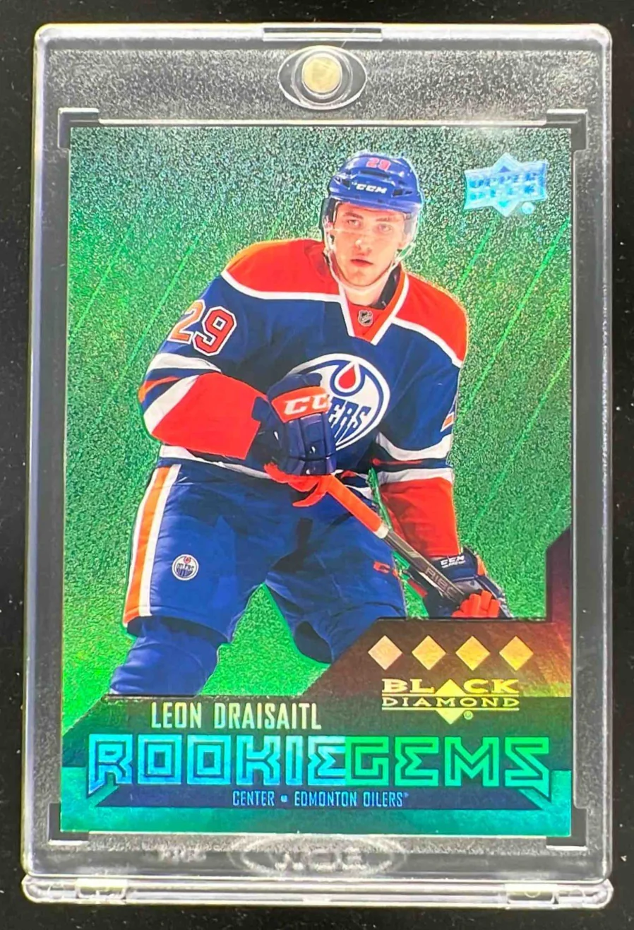 2014-15 Upper Deck Black Diamond Emerald #248 Leon Draisaitl RC /25