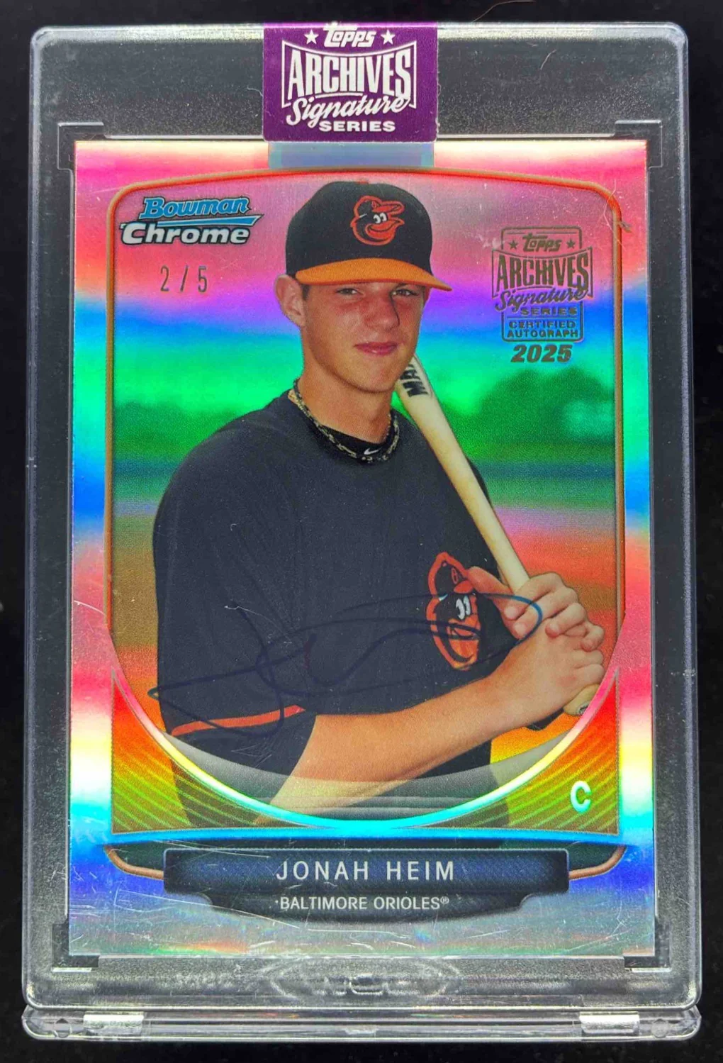 2025 Topps Archives Signature Series Autograph Jonah Heim Auto /5