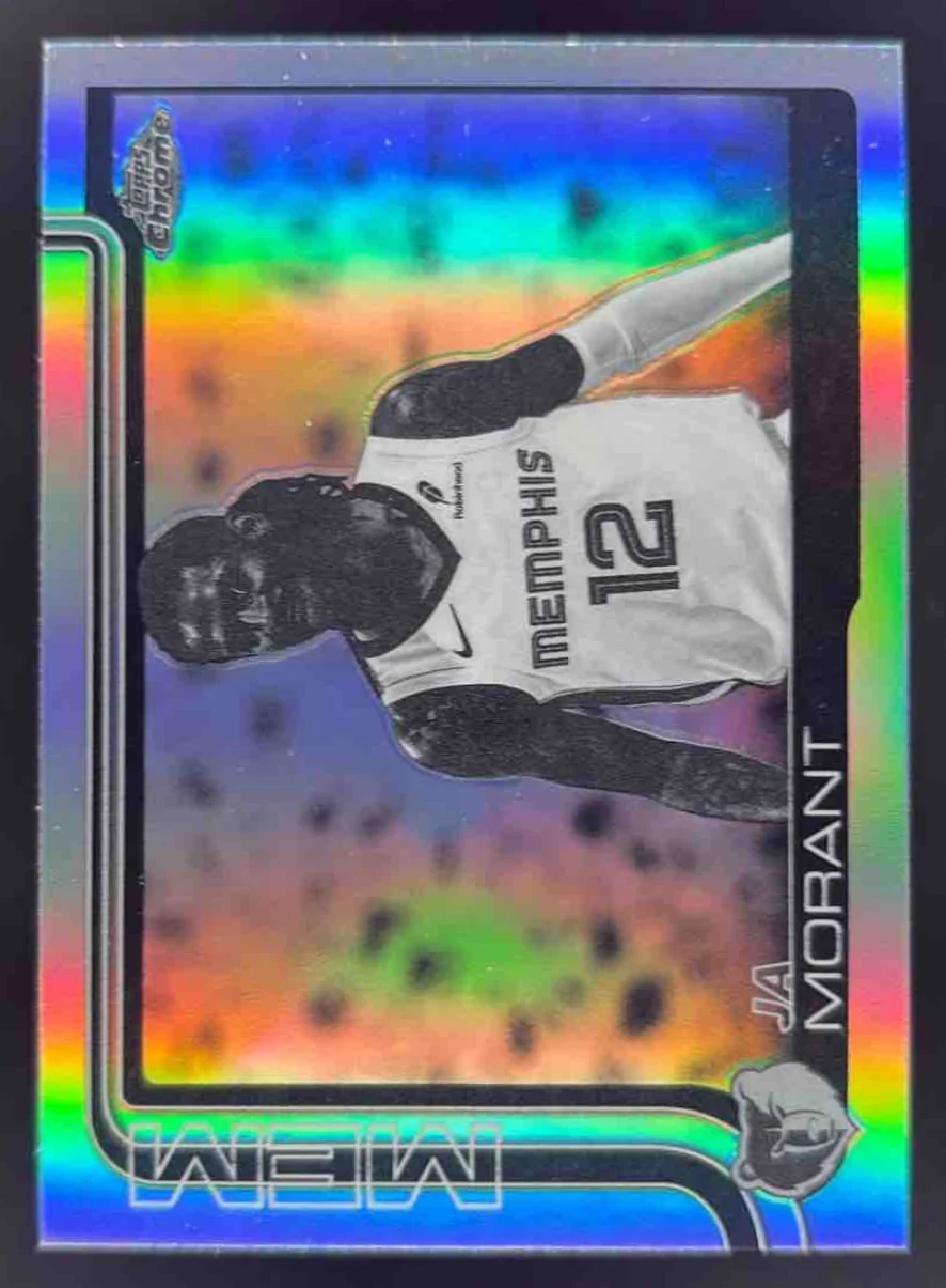 2025-26 Topps Chrome Negative Refractor #158 Ja Morant