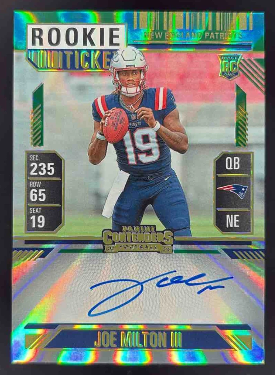 2024 Panini Contenders Rookie Ticket Autographs #106 Joe Milton III RC Auto