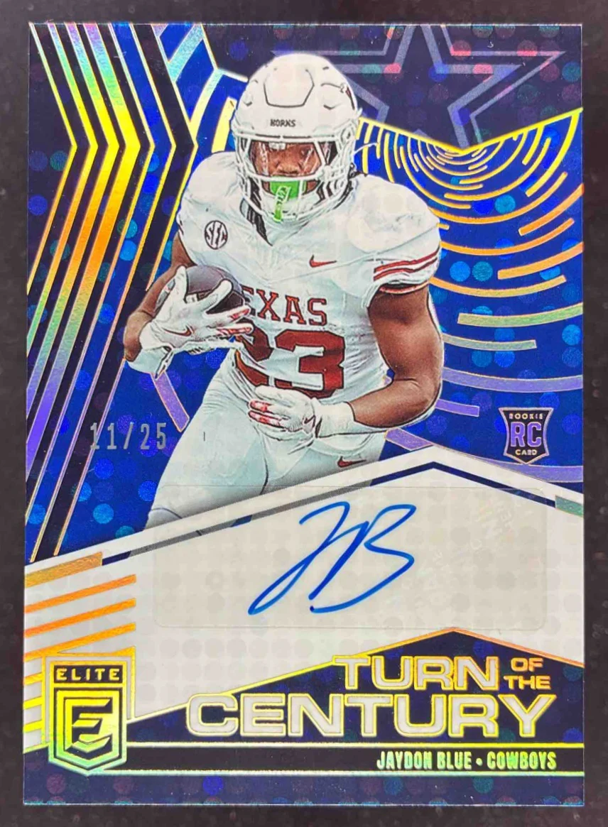 2025 Donruss Elite Turn of the Century Blue #TOC-JBL Jaydon Blue RC Auto /25
