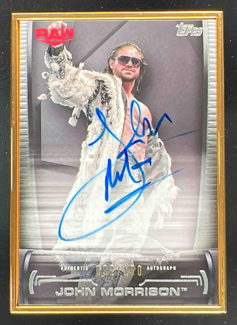2021 Topps WWE Undisputed Framed Autographs #FR-JM John Morrison Auto /150