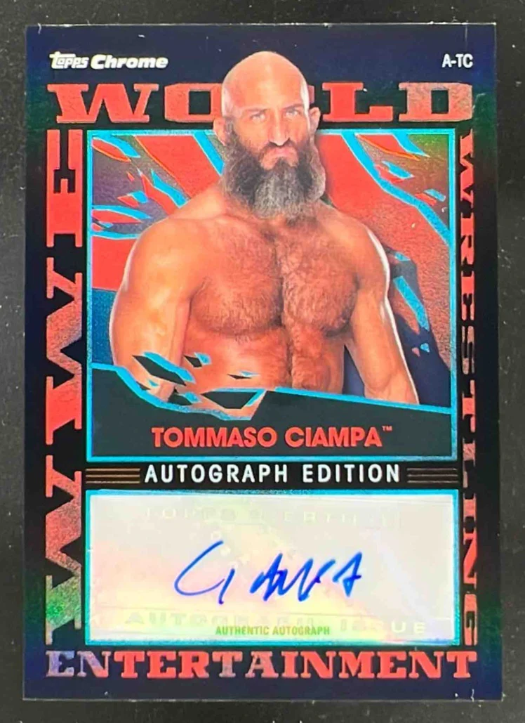 2021 Topps Chrome Slam Attax WWE Autographs #A-TC Tommaso Ciampa Auto /50