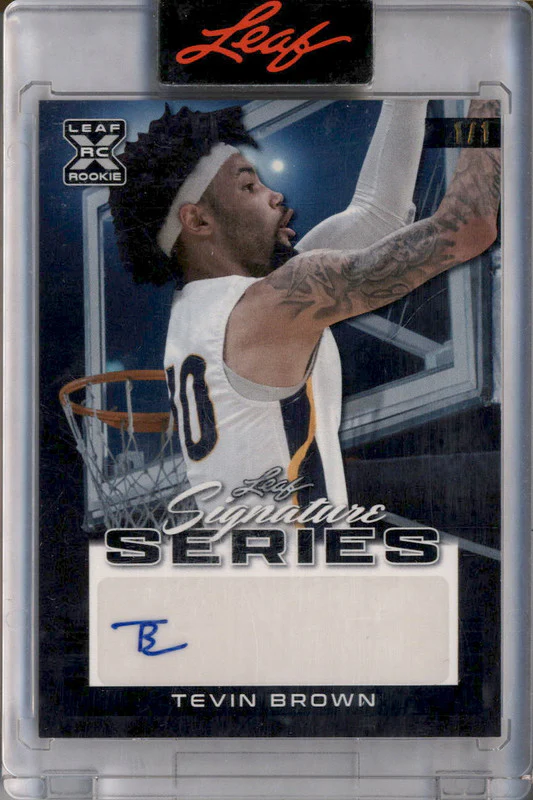 2022-23 Leaf Signature Series Hoop #BATB1 Tevin Brown Auto 1/1