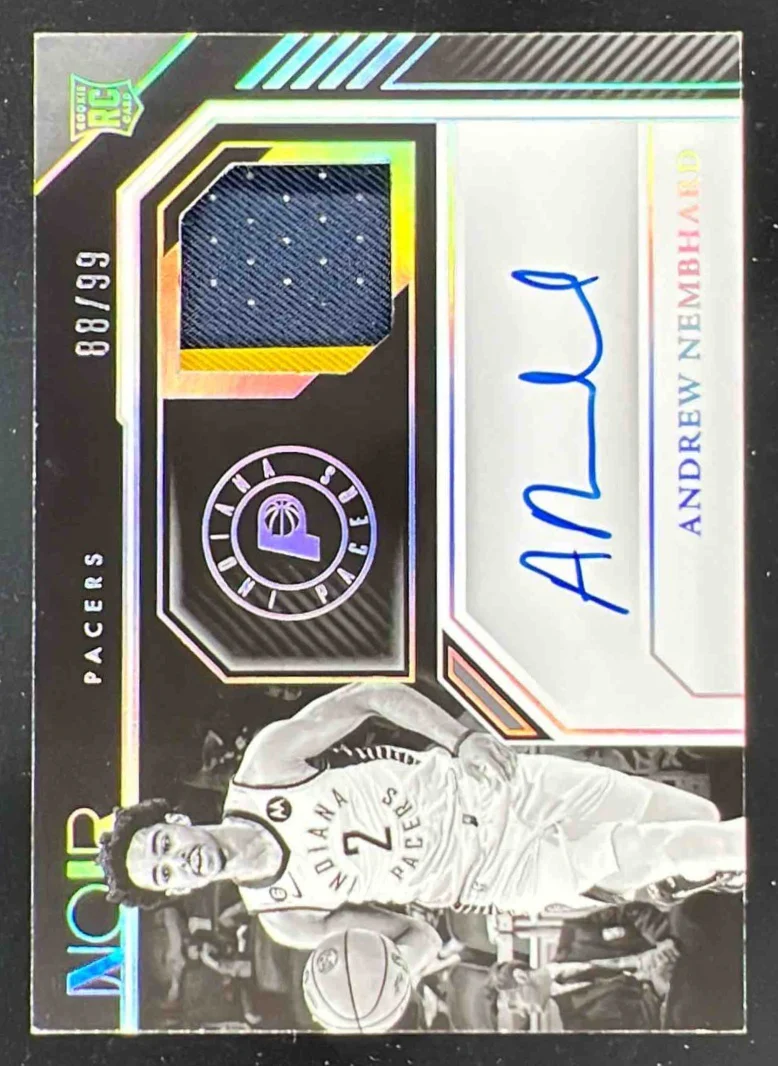 2022-23 Panini Noir #327 Andrew Nembhard Autograph RC Auto /99