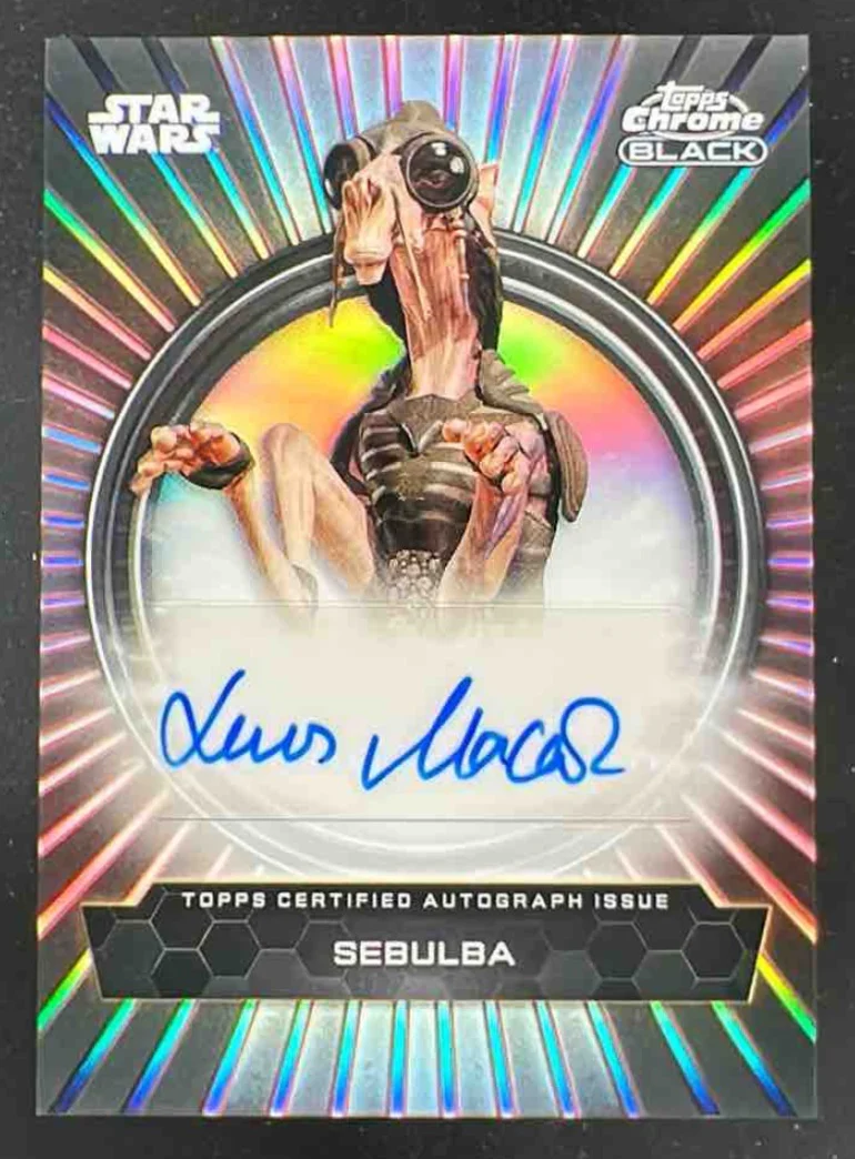 2024 Topps Chrome Black Star Wars Duality Galaxy #BFA-LM Lewis Macleod Auto