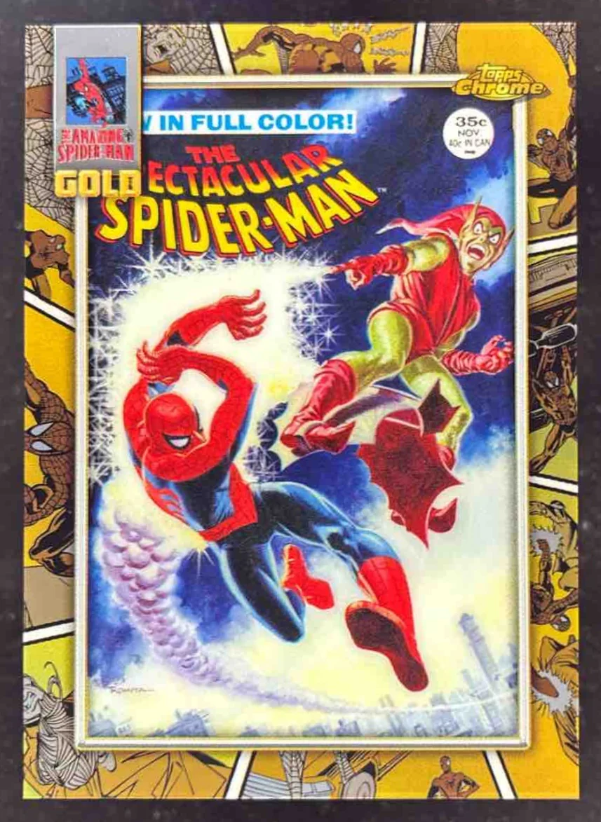 2024 Topps Chrome Marvel Spider man Gold #SG-2 The Spectacular Spider-man #2