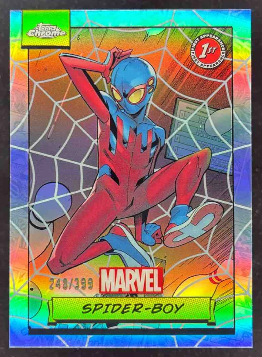 2024 Topps Chrome Marvel Spiderweb Refractor #40 Spider-Boy /399