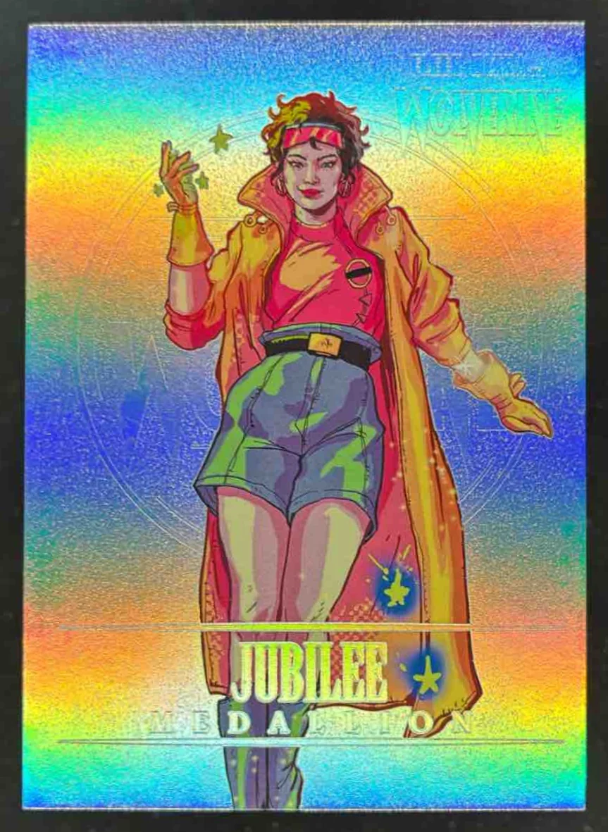 2023 Fleer Ultra Marvel Wolverine Medallions Platinum #M-23 Jubilee /100