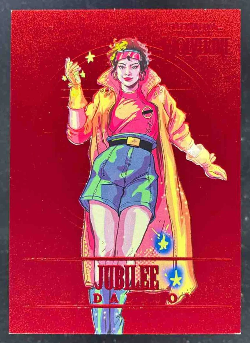 2023 Fleer Ultra Marvel Wolverine Medallions Red #M-23 Jubilee /50