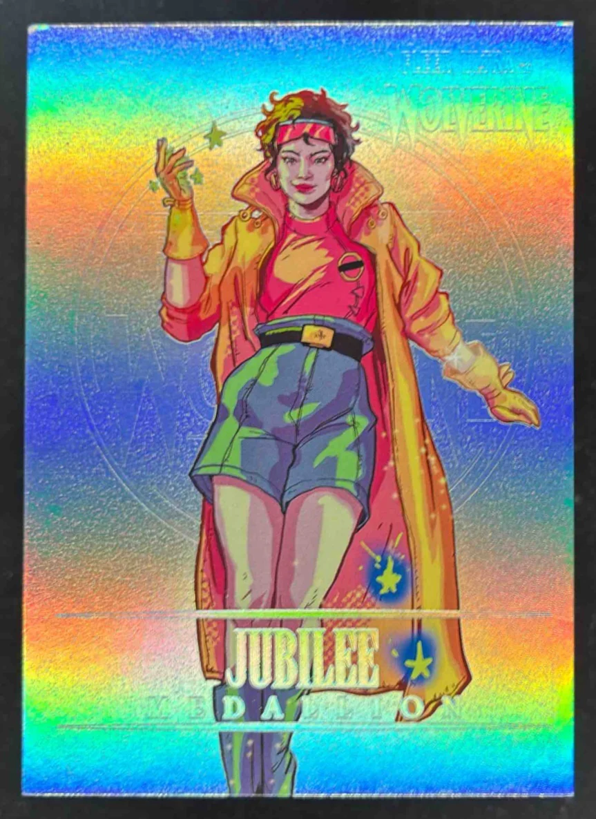 2023 Fleer Ultra Marvel Wolverine Medallions Platinum #M-23 Jubilee /100