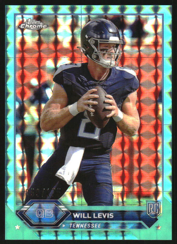 2023 Topps Composite Chrome Aqua Geometric Refractors #4 Will Levis RC /175