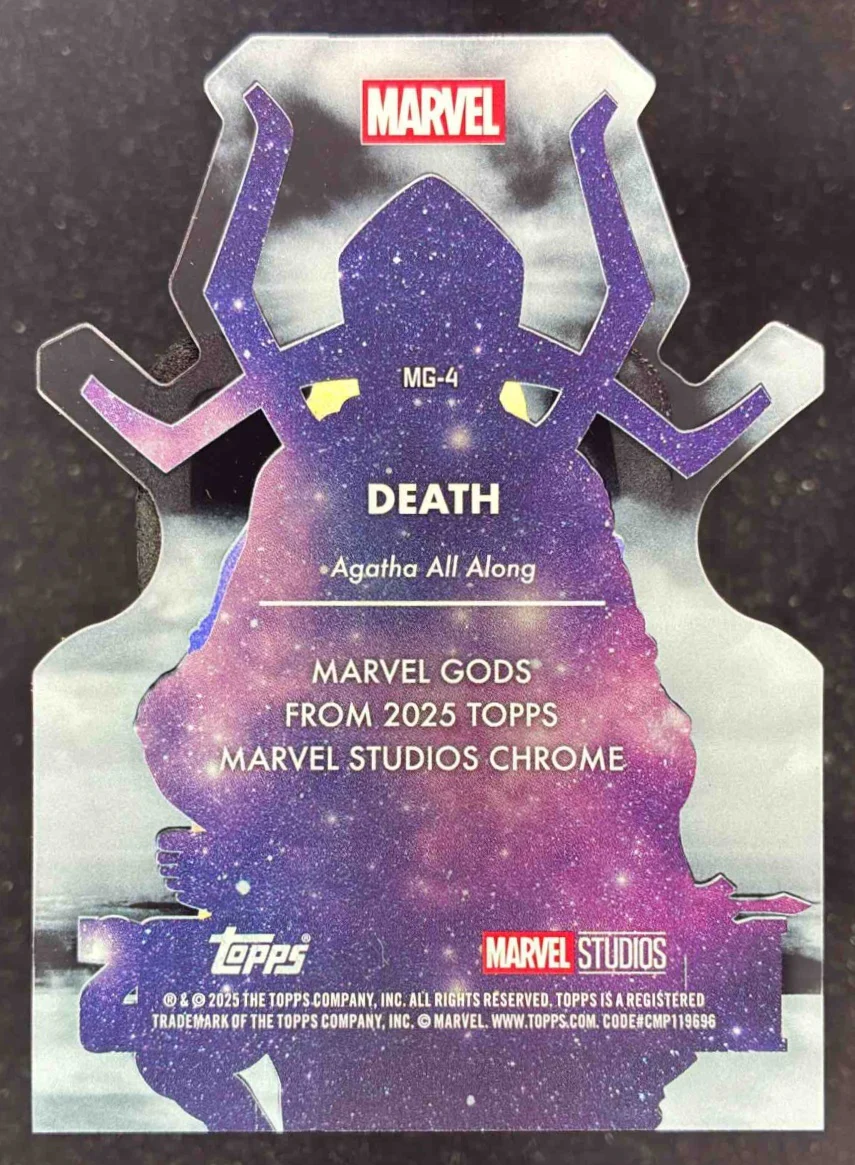 2025 Topps Chrome Marvel Studios Marvel Gods #MG-4 Death - Image 2