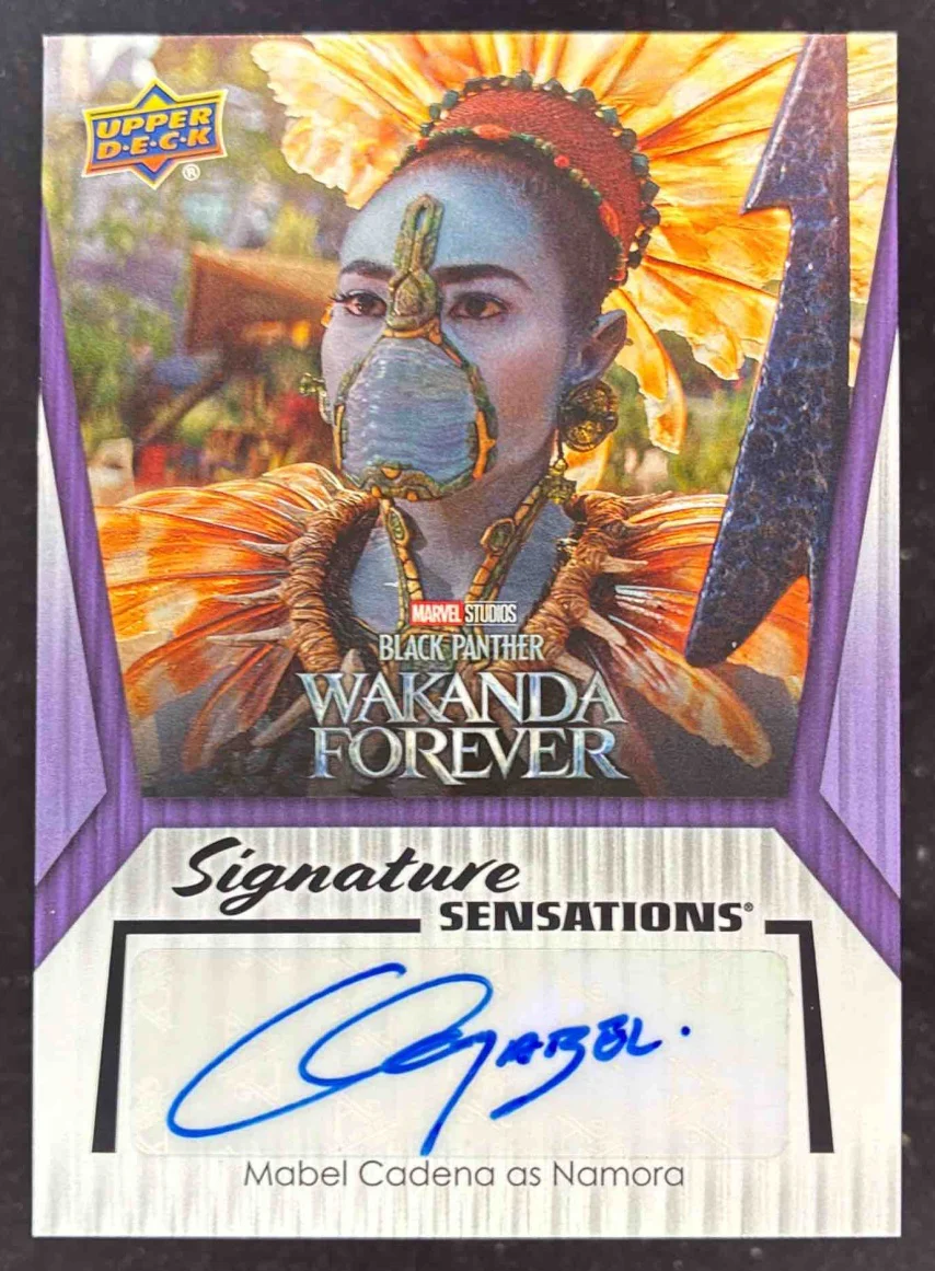 2024 Upper Deck Marvel Studios Cinematic Sensations Mabel Cadena Namora Auto