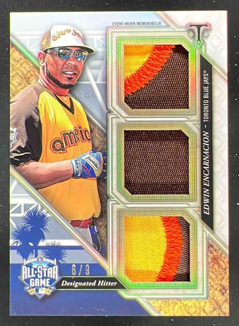 2017 Topps Triple Threads All Star Patches #ASP-EE Edwin Encarnacion /9