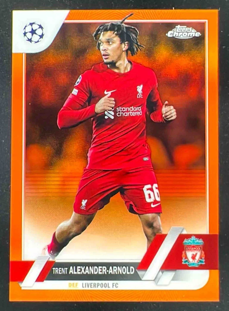 2021 Topps Stadium Club Chrome Orange Refractor #66 Trent Alexander-Arnold /25