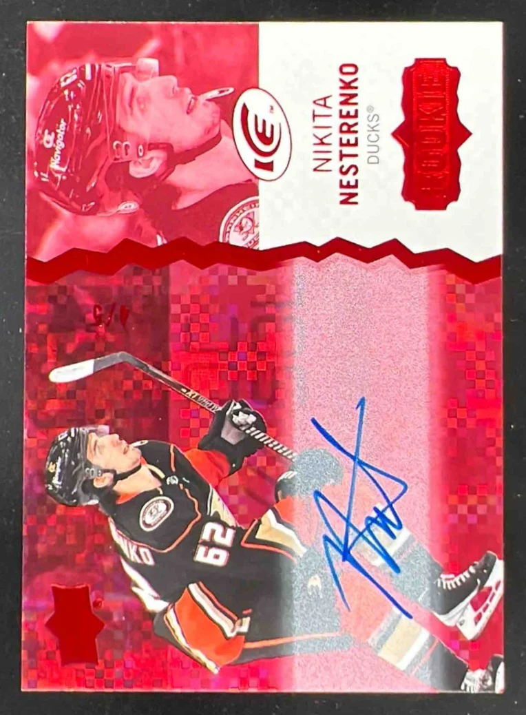 2023-24 Upper Deck Ice Red #145 Nikita Nesterenko Autograph RC Auto /5