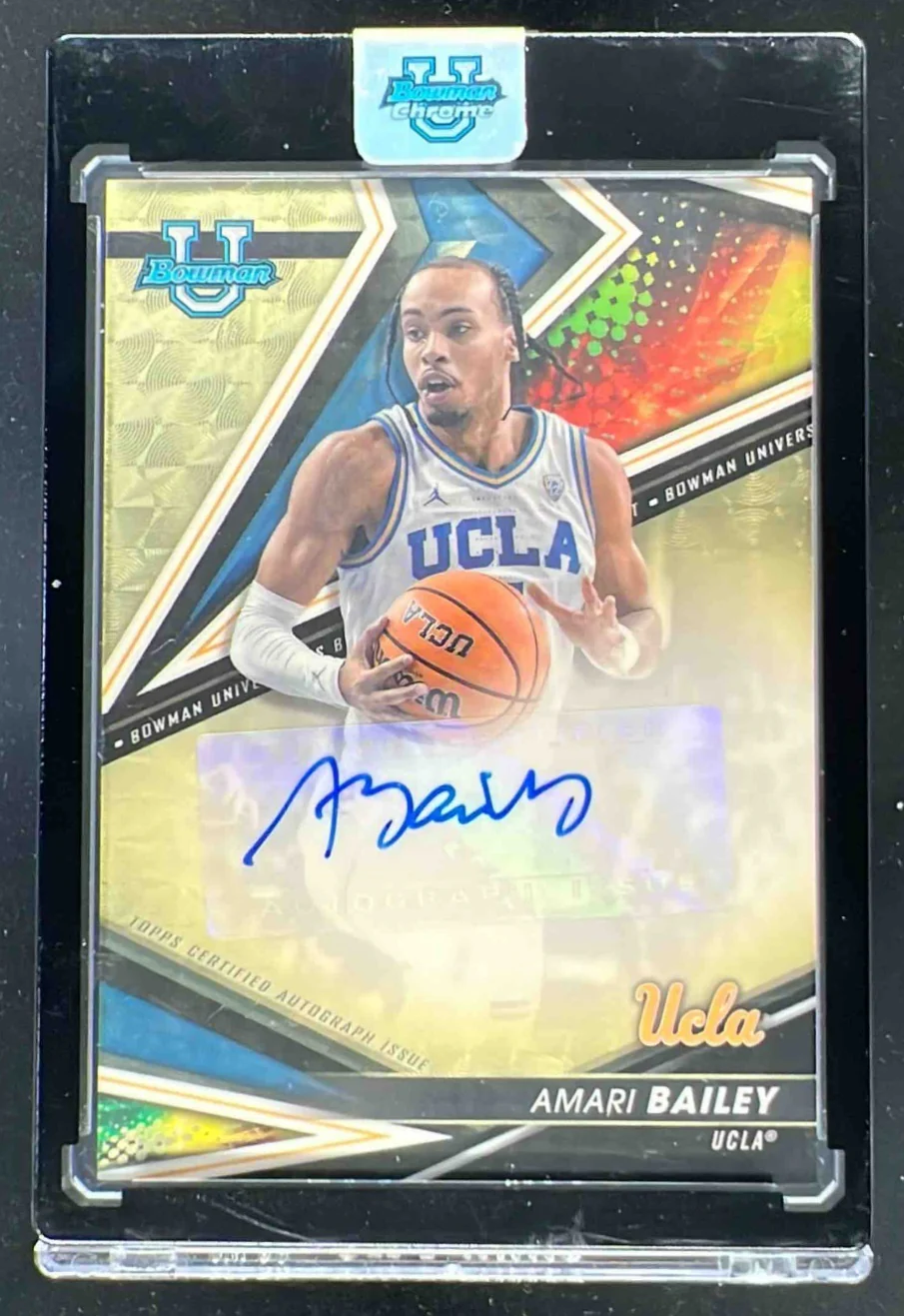 2022-23 Bowman University Best Best of 2022 Superfractors Amari Bailey Auto 1/1