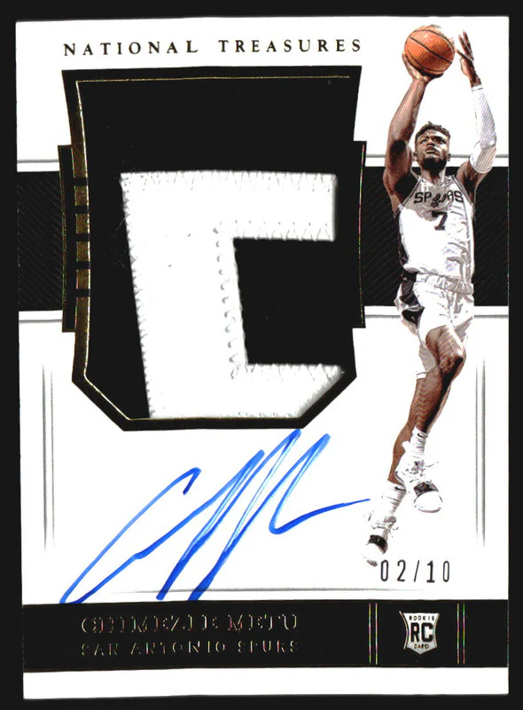 2018-19 Panini National Treasures Gold #143 Chimezie Metu RC Jersey Auto /10