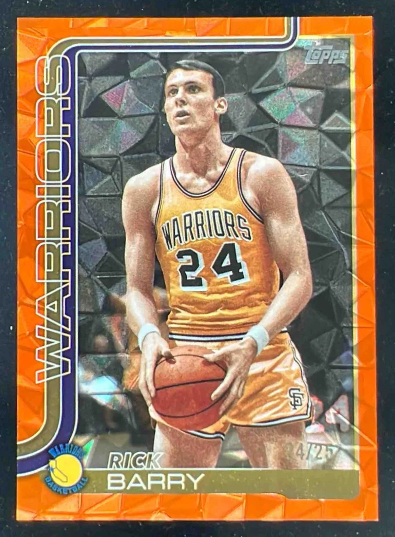 2025-26 Topps Season Tip-Off Orange Foil #258 Rick Barry /25