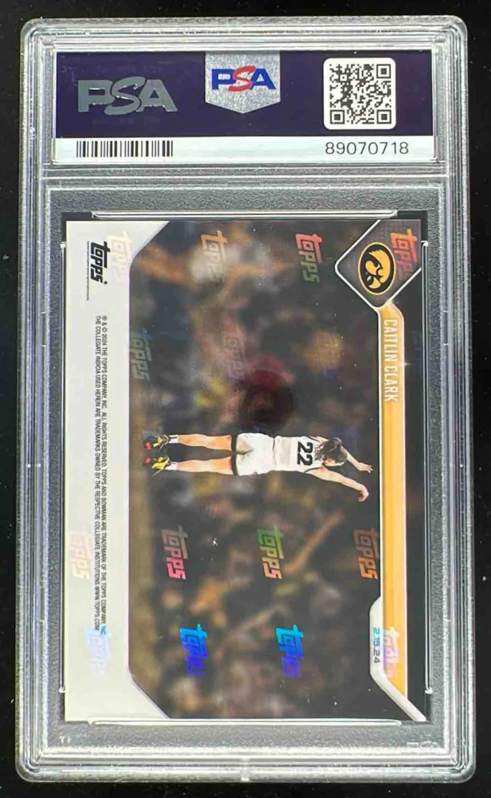 2023-24 Bowman U Now #49 Caitlin Clark PSA 10 - Image 2