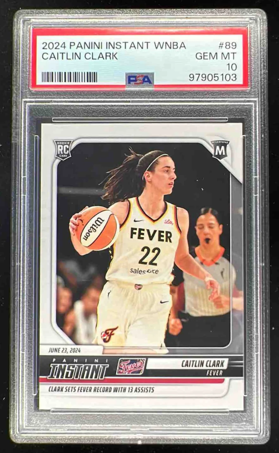 2024-25 Panini Instant WNBA #89 Caitlin Clark RC PSA 10