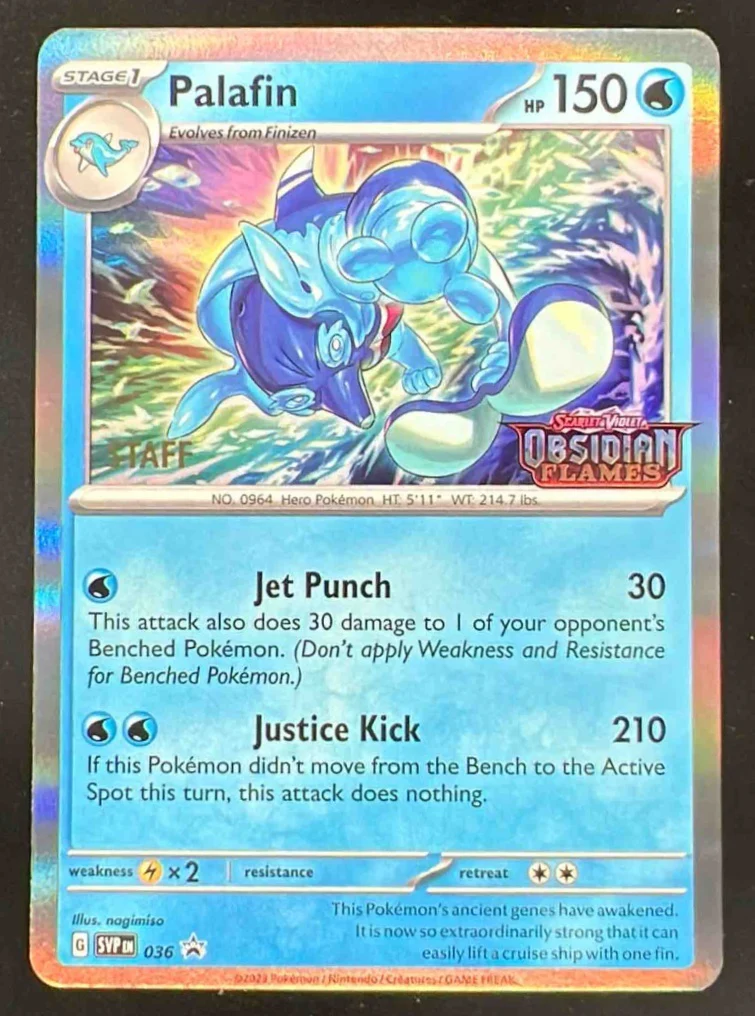 2023 Pokemon SV Black Star Promos - SVP EN Promos #036 Palafin Staff