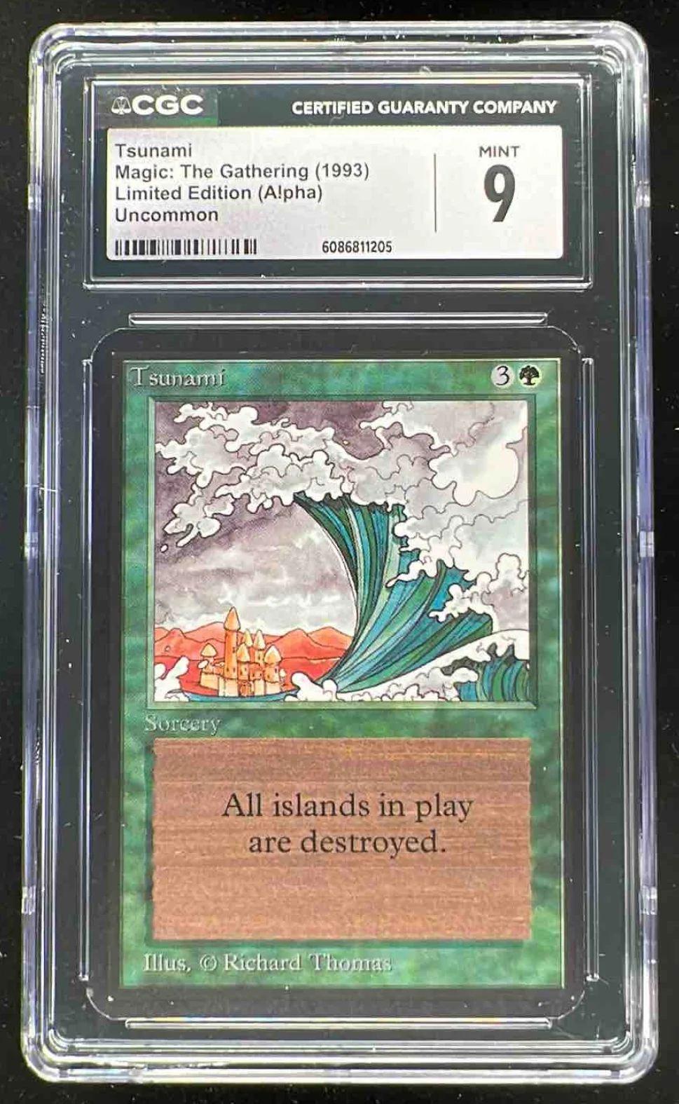 1993 Magic: The Gathering Limited Edition Alpha Tsunami CGC 9