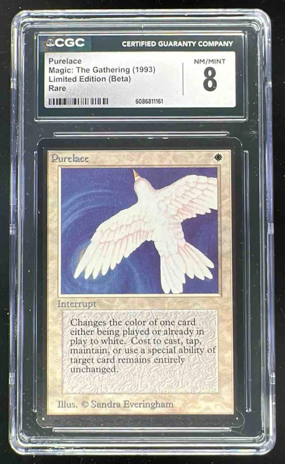 1993 Magic: The Gathering Limited Edition Beta Purelace CGC 8