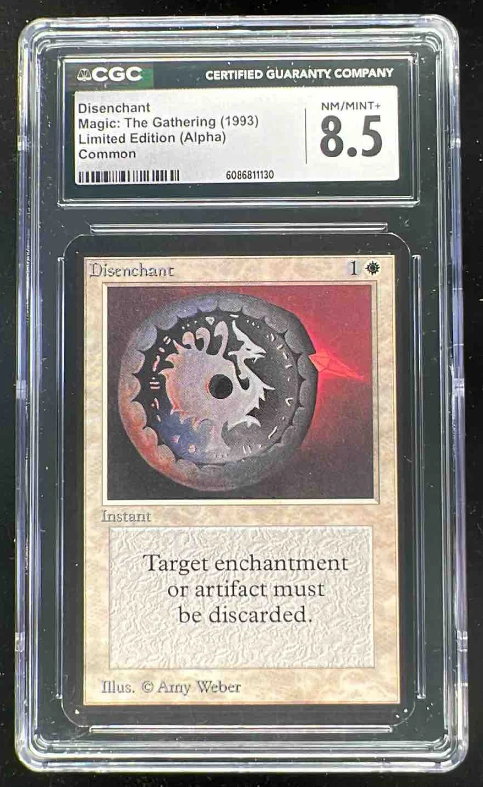 1993 Magic: The Gathering Limited Edition Alpha Disenchant CGC 8.5