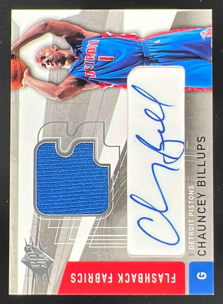 2004-05 SPx #153 Chauncey Billups Autograph Fabric Auto