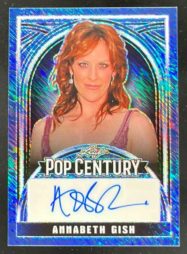 2025 Leaf Metal Pop Century Diagonal Shimmer Purple #BAAG2 Annabeth Gish Auto /6