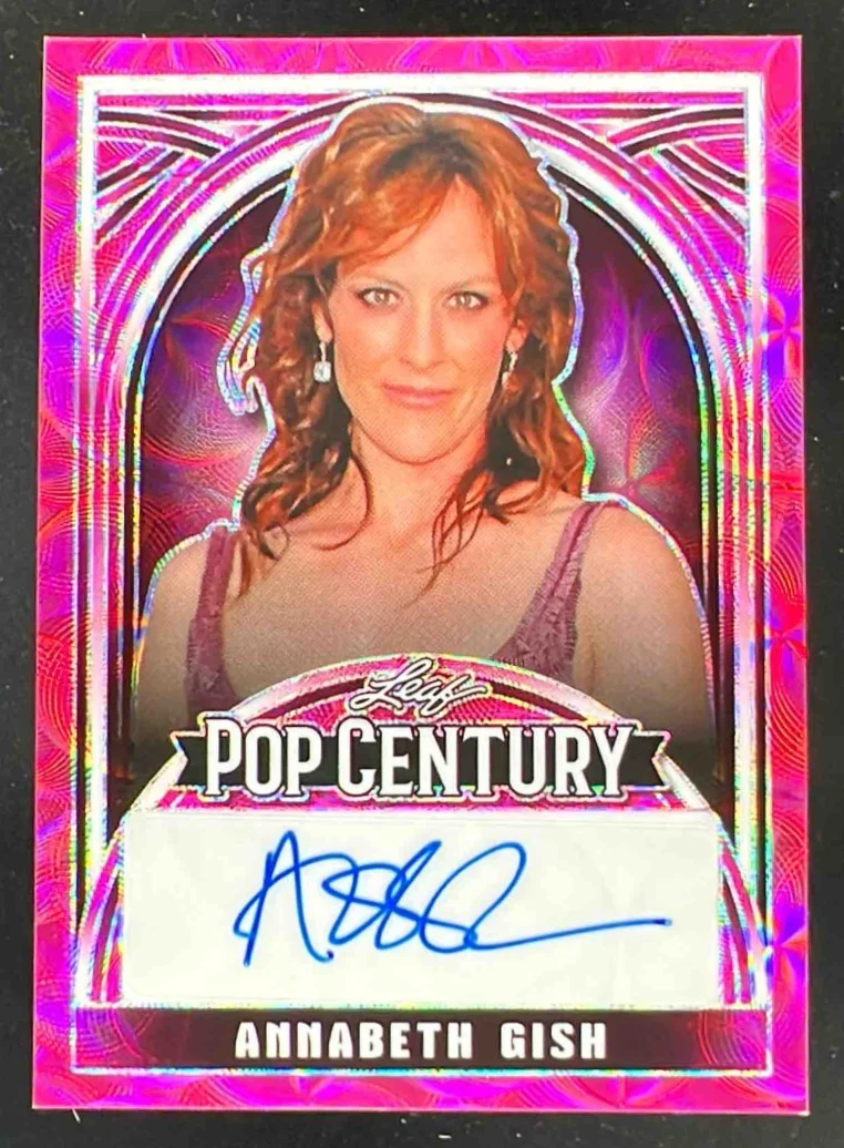 2024 Leaf Metal Pop Century Kaleidoscope Pink #BA-AG2 Annabeth Gish Auto /7