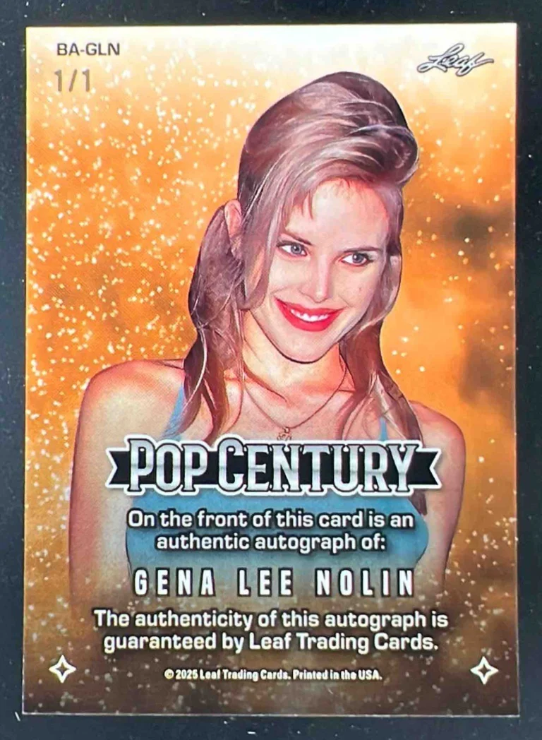 2025 Leaf Metal Pop Century Prismatic White #BA-GLN Gena Lee Nolin Auto 1/1 - Image 2