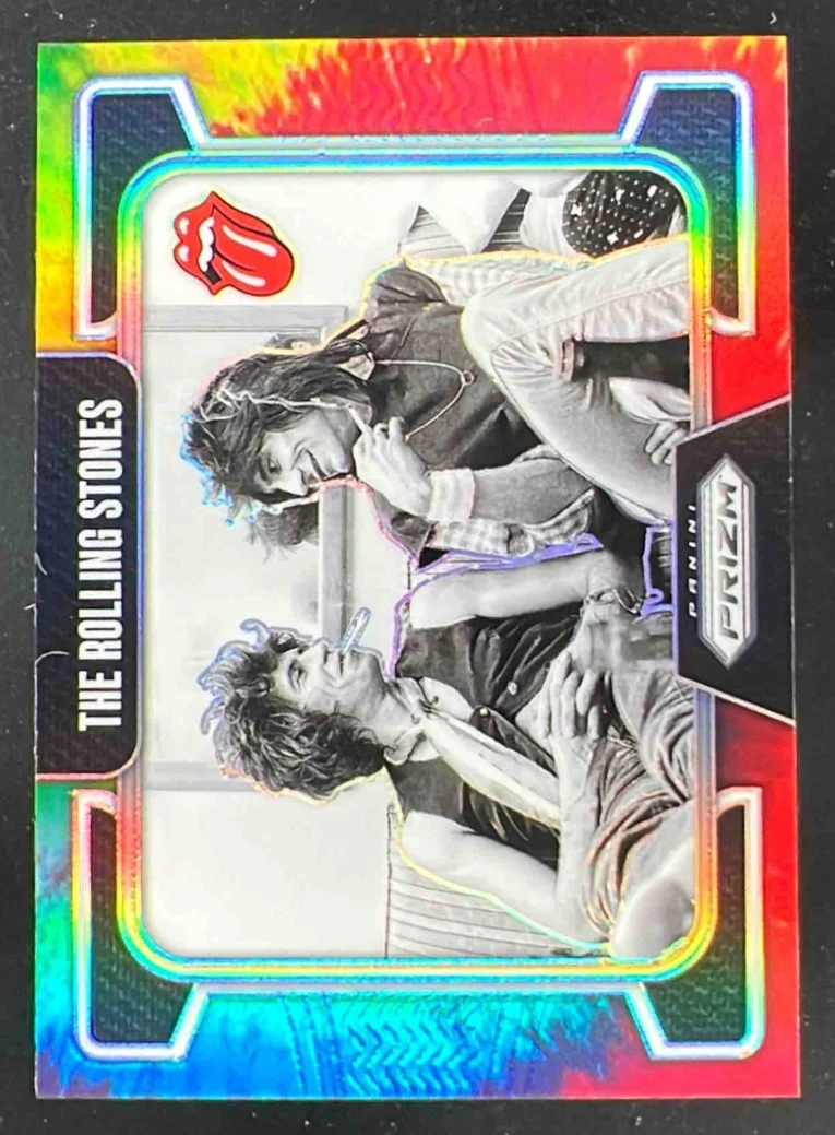 2025 Panini Prizm The Rolling Stones Tie-Dye Prizm #82 The Rolling Stones /49