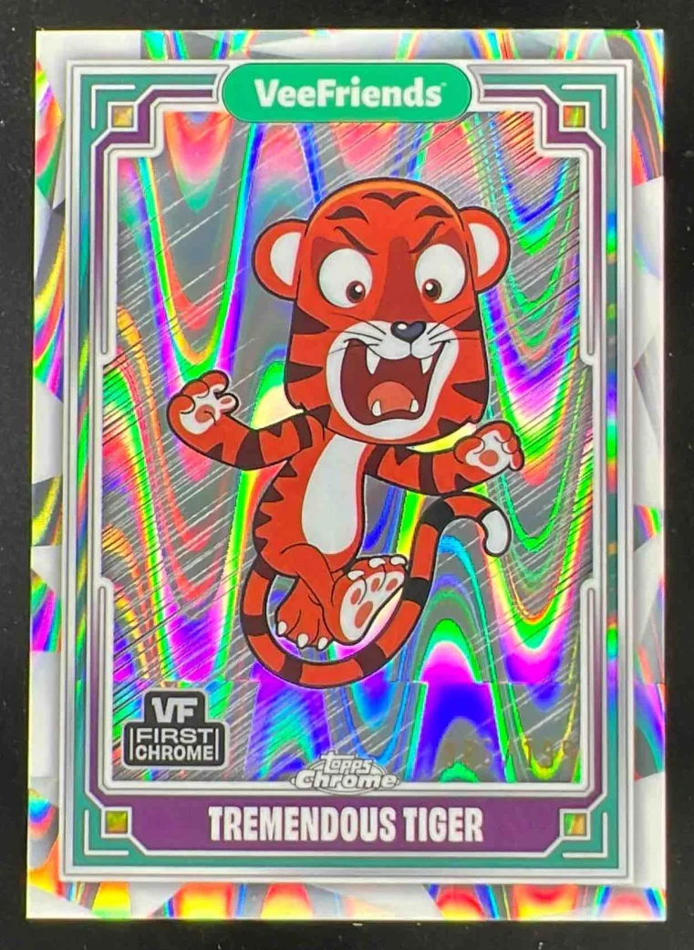 2025 Topps Chrome VeeFriends RayWave Refractor #60 Tremendous Tiger /199