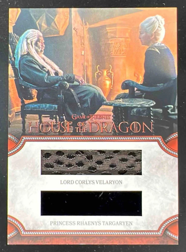 2024 House of the Dragon Relics Lord Corlys Velaryon Princess Rhaenys Targaryen