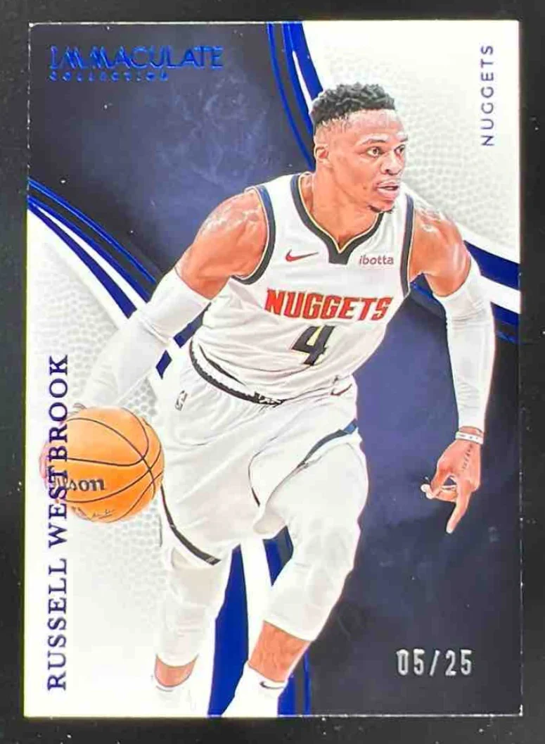 2024-25 Panini Immaculate Collection Blue #47 Russell Westbrook /25