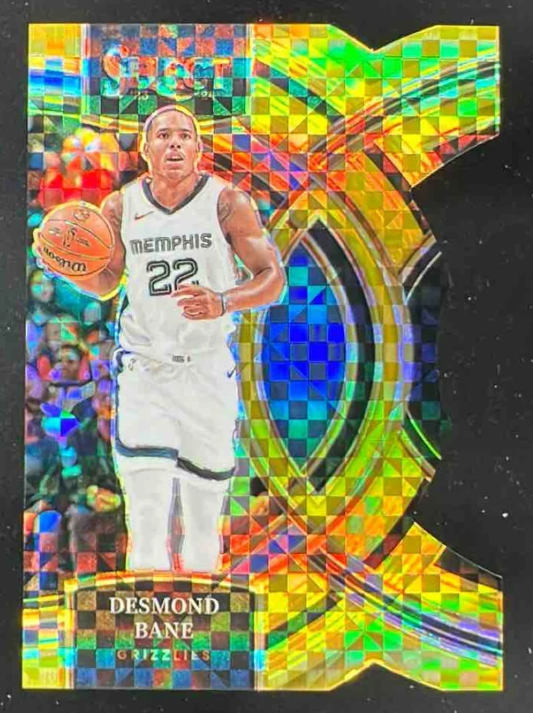 2023-24 Panini Select Gold Prizms #162 Desmond Bane Premier Level /10