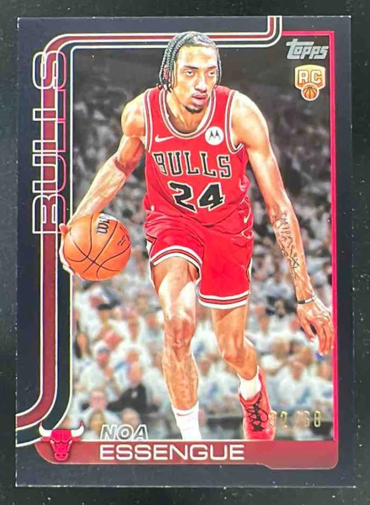 2025-26 Topps Black #212 Noa Essengue RC /68