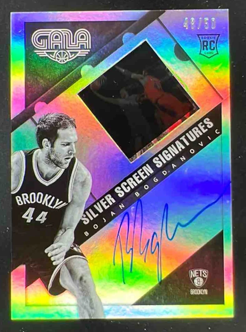 2014-15 Panini Gala Silver Screen Rookie #SSR-BB Bojan Bogdanovic RC Auto /50