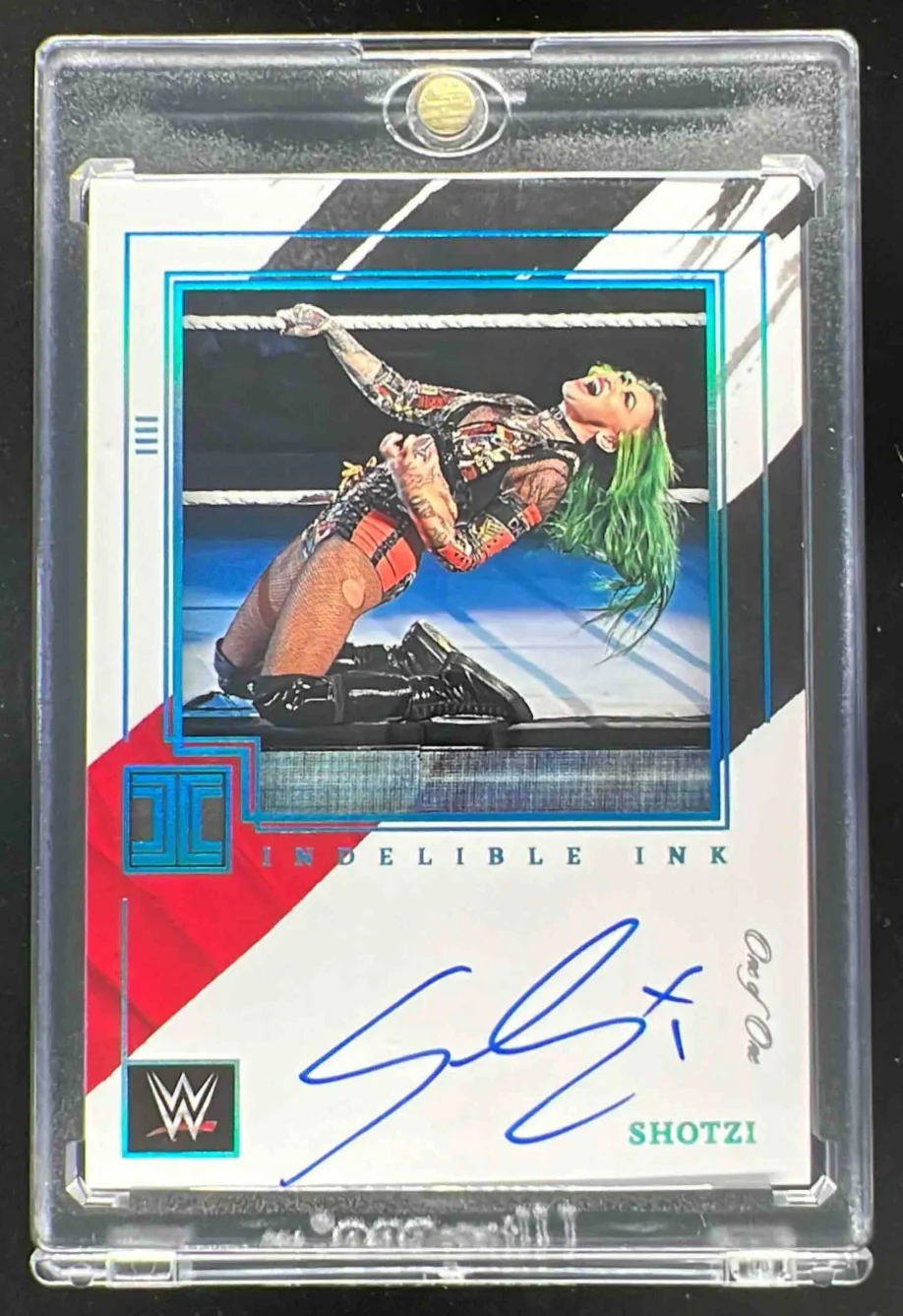 2022 Impeccable WWE Indelible Ink Platinum #IN-SHZ Shotzi Autograph Auto 1/1