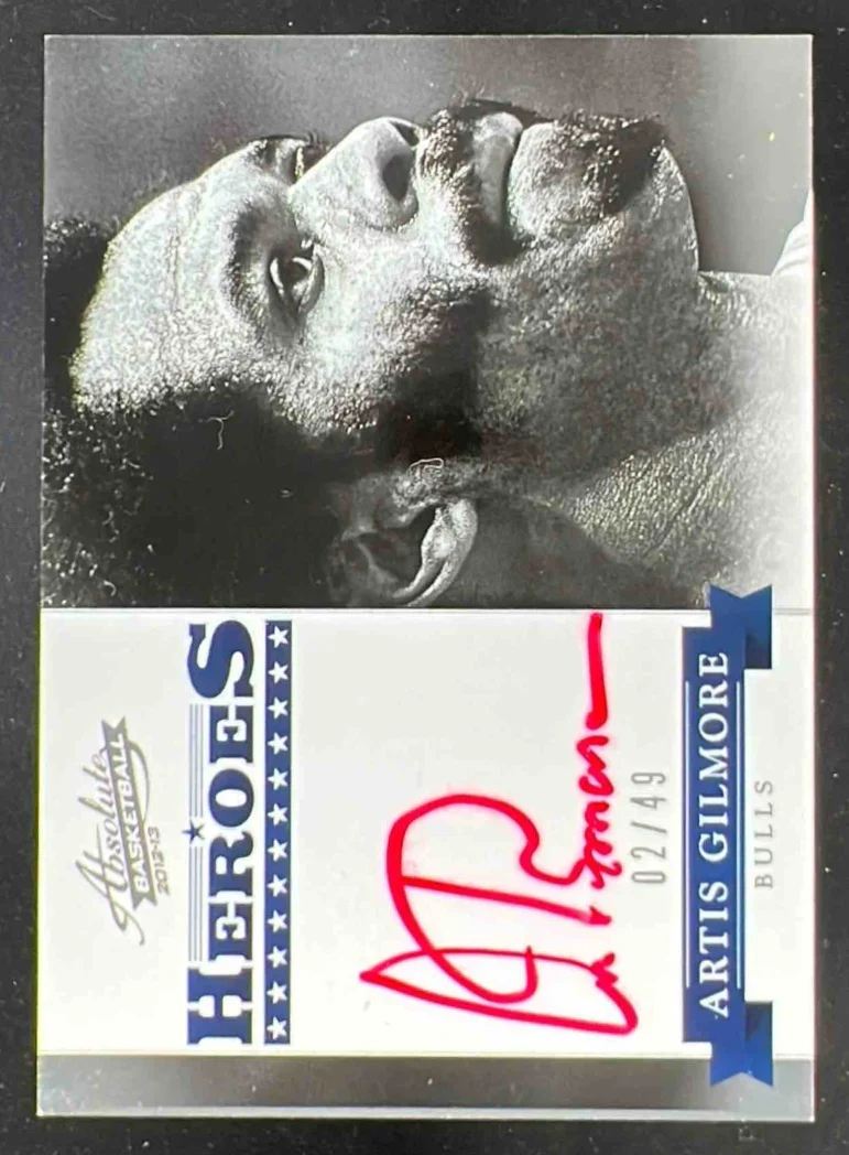 2012-13 Panini Absolute Heroes Autographs Red Ink #19 Artis Gilmore SP Auto /49