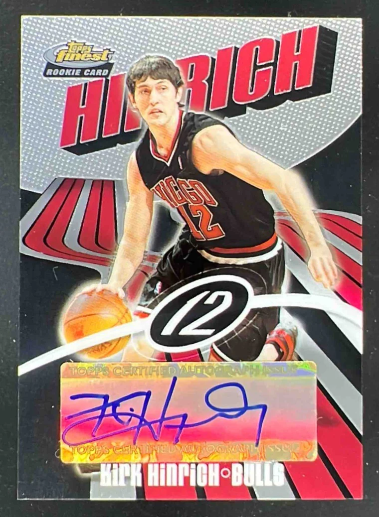 2003-04 Topps Finest #138 Kirk Hinrich RC Autograph Auto /999