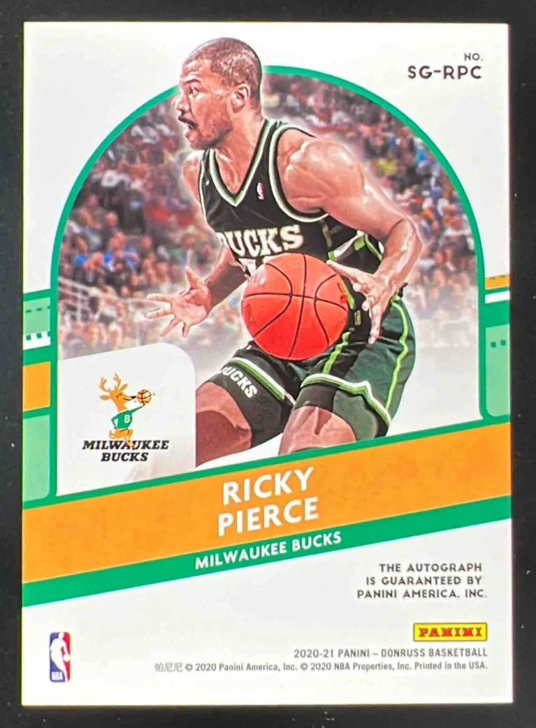 2020-21 Panini Donruss Signature Series #SG-RPC Ricky Pierce Auto - Image 2