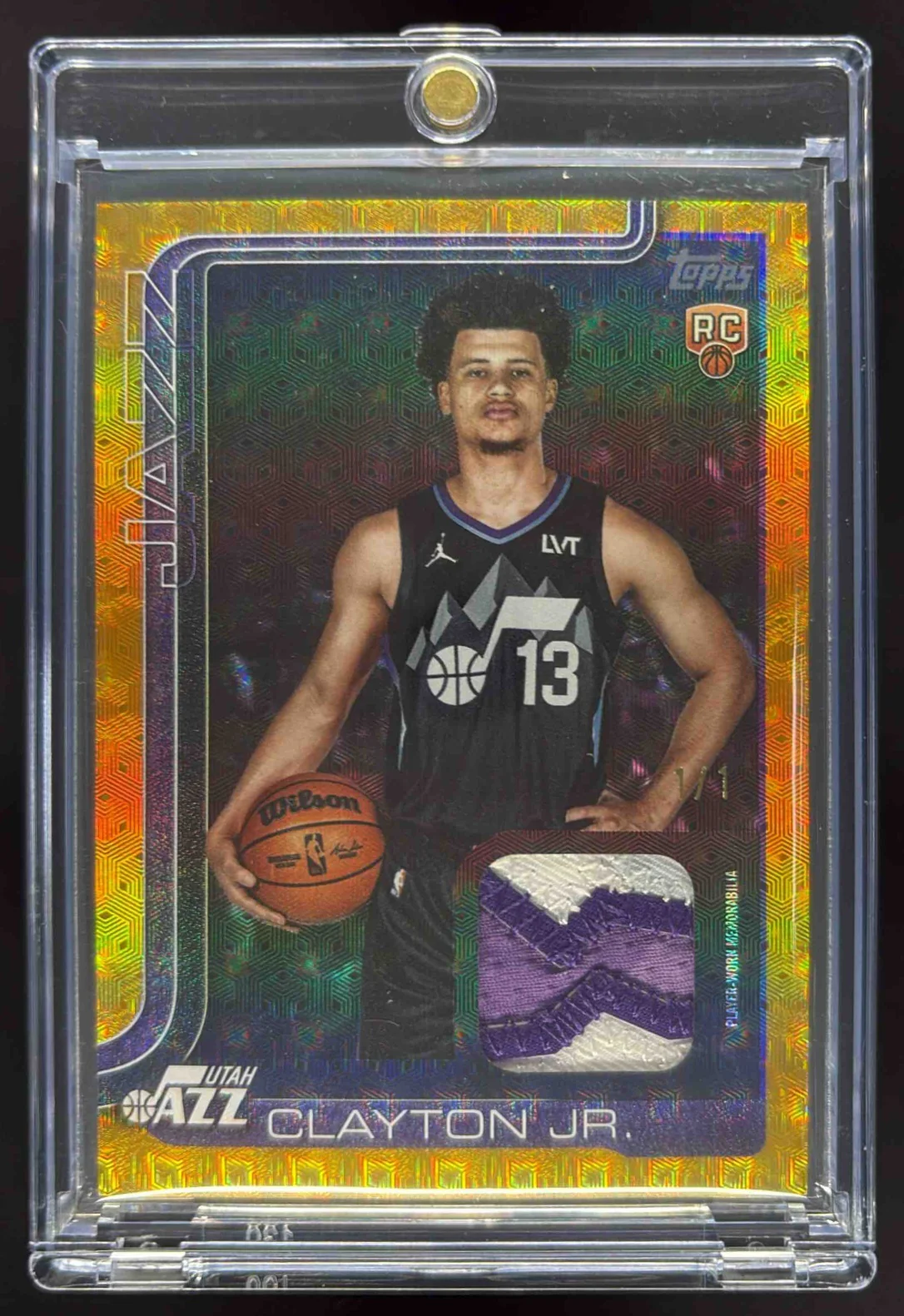 2025-26 Topps Real One Relic FoilFractor #FRO-WC Walter Clayton Jr. RC /1