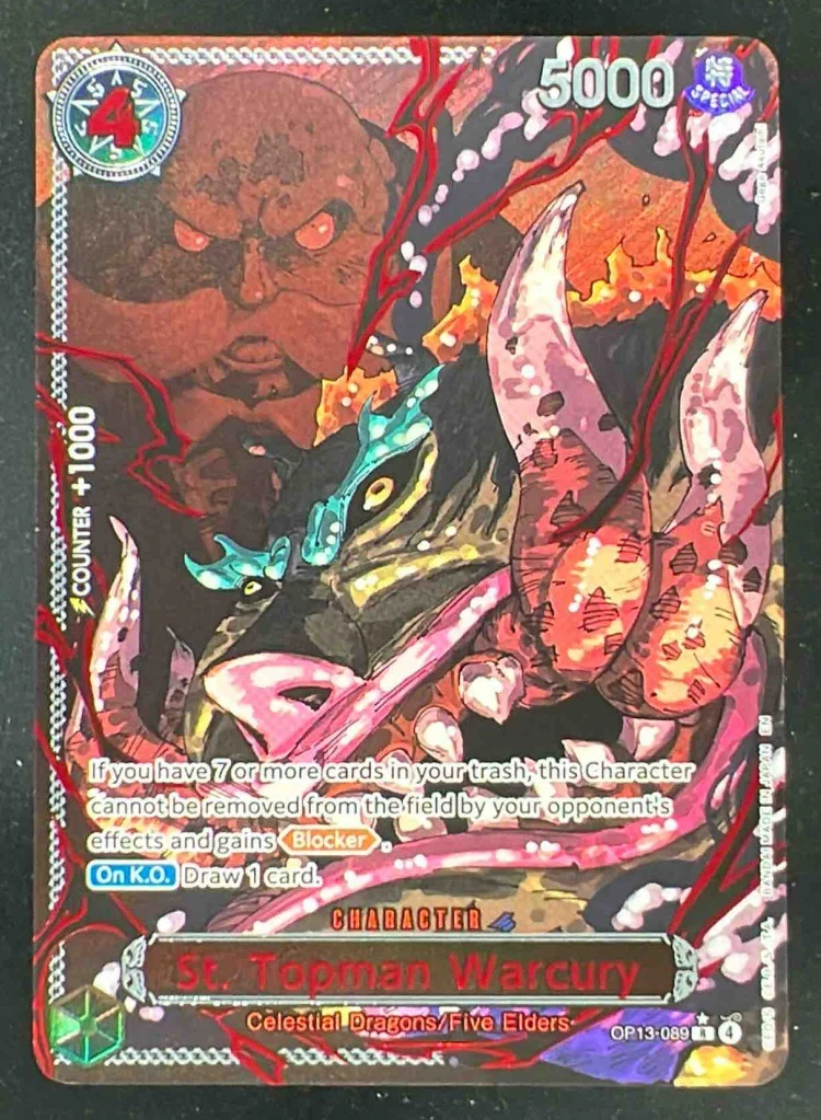 2025 One Piece Card Game Carrying on His Will #OP13089 St. Topman Warcury Red
