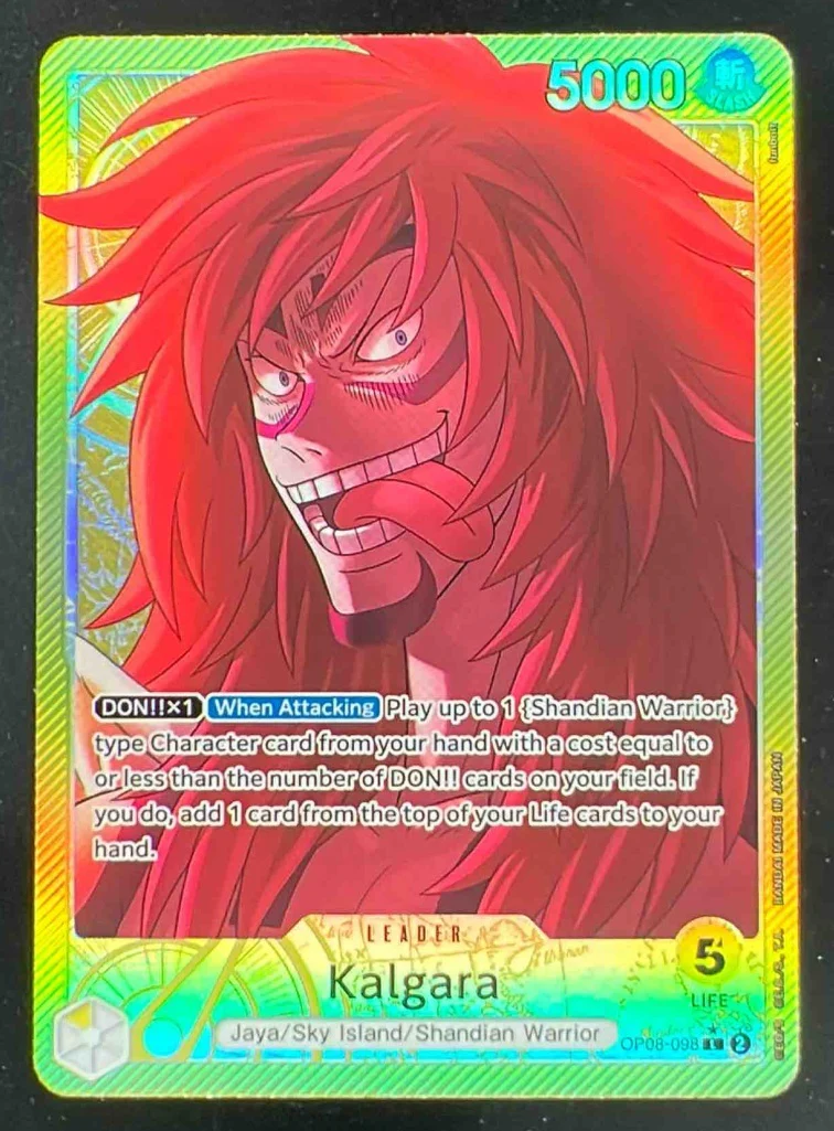 2025 One Piece Anime 25th Collection #OP08-098 Kalgara Special Alternate Art